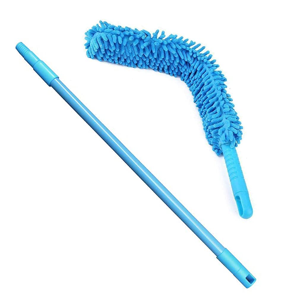 Foldable Microfiber Steel Body Flexible Fan Mop for Quick and Easy Cleaning