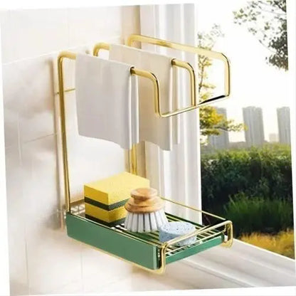 Golden Sink Silverware Wall Kitchen Holder